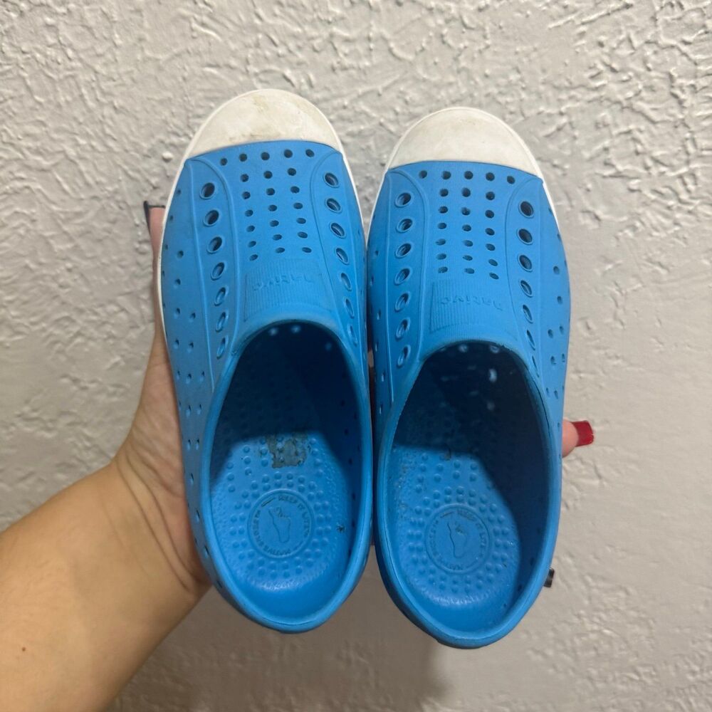 Native Size 12 Unisex baby blue slip on